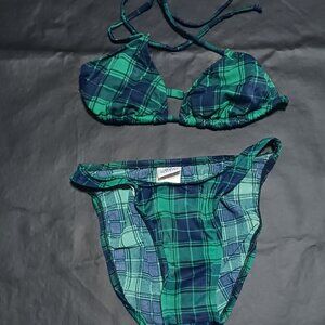 Pro Spirit green plaid bikini